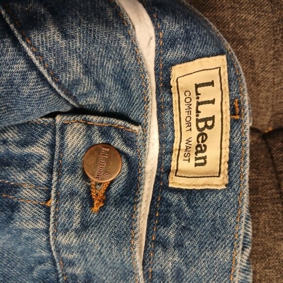LL BEAN MEN'S 42 X 29 BLUE DENIM ๐ JEANS ๐ - Picture 5 of 5